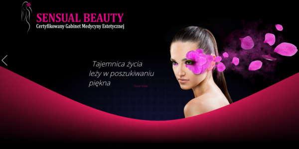 Portfolio ITCore - strona gabinetu Sensual Beauty